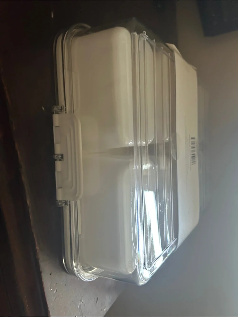 Room Room Clear Snack Serving Tray with Removable Compartments - Clear/White
